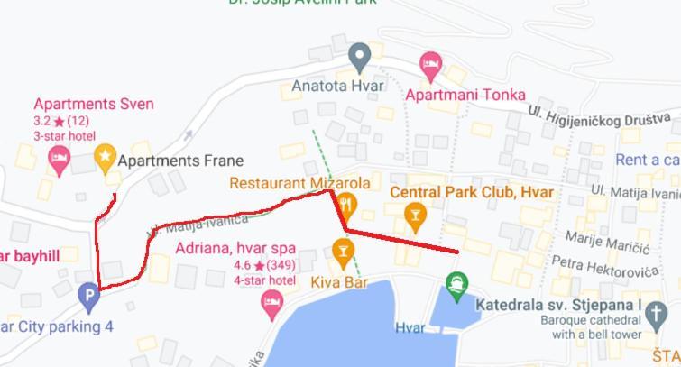 Apartments Frane Hvar Town Luaran gambar